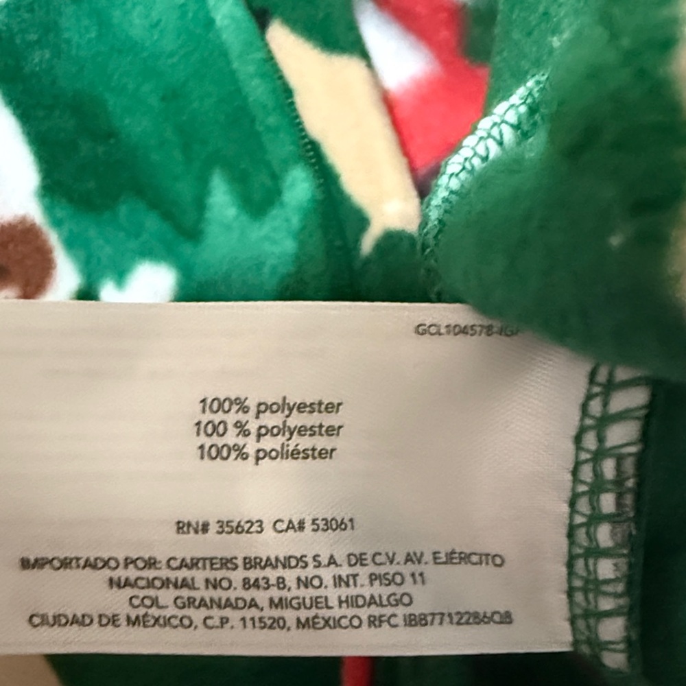 3/$10 Carter’s Newborn Fleece Christmas Onesie - Picture 4 of 5